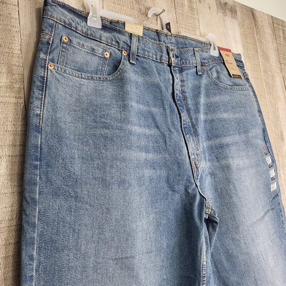 Men's Levi's 550 Relaxed-Fit Stretch Straight Blue Jeans 44x32 New Big & Tall - Picture 15 of 16